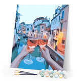 Paint by Numbers - Aperitif by the canal
