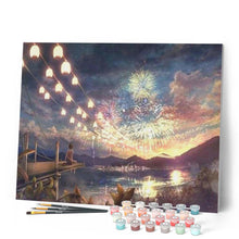 Load image into Gallery viewer, paint by numbers | Fireworks | advanced landscapes | FiguredArt
