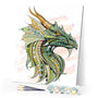 paint by numbers | Green Dragon | advanced animals dragons | FiguredArt