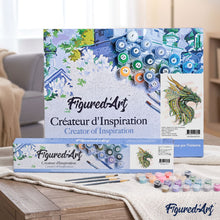 Load image into Gallery viewer, paint by numbers | Green Dragon | advanced animals dragons | FiguredArt