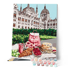 Load image into Gallery viewer, Paint by numbers | Breakfast and view of the castle | castles advanced new arrivals cities | Figured'Art