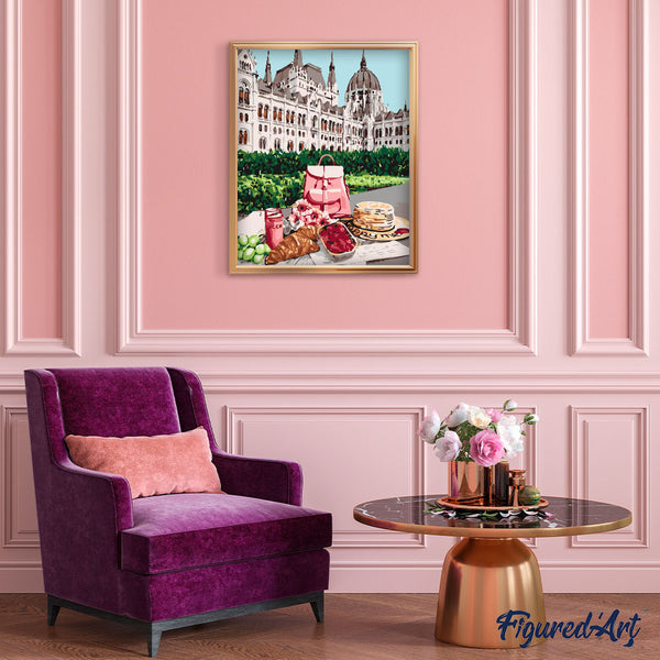 Paint by numbers | Breakfast and view of the castle | castles advanced new arrivals cities | Figured'Art