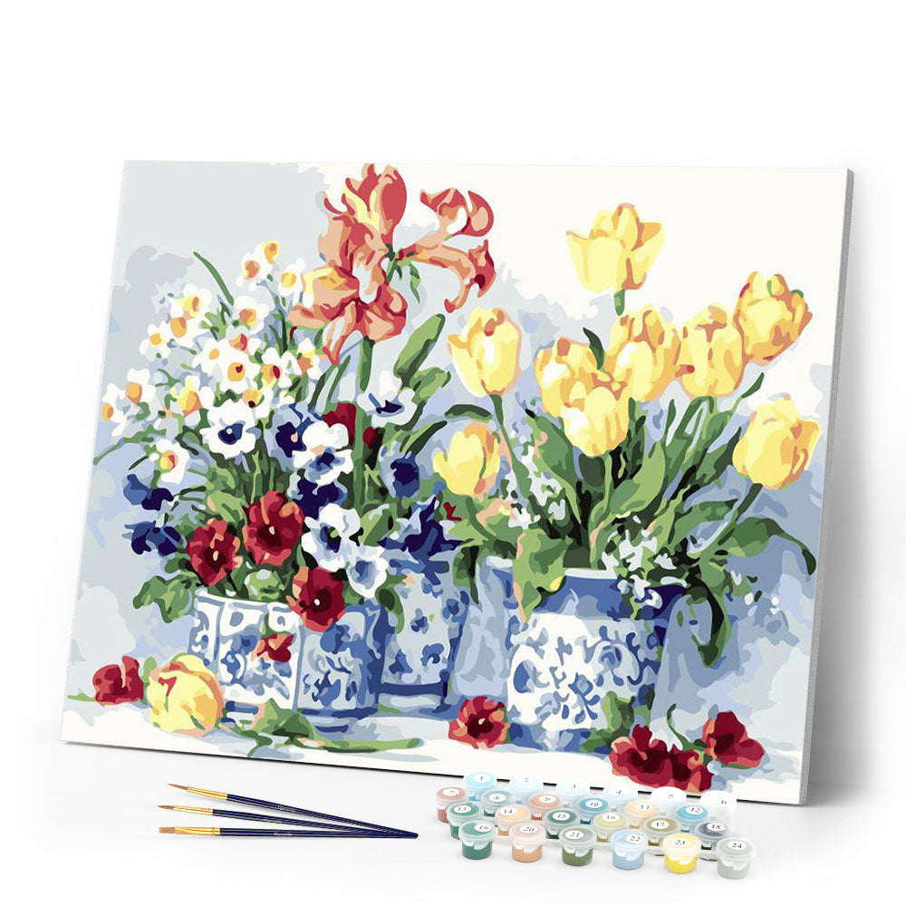 Paint by numbers | Bouquets of flowers and pretty vases | advanced flowers new arrivals | Figured'Art