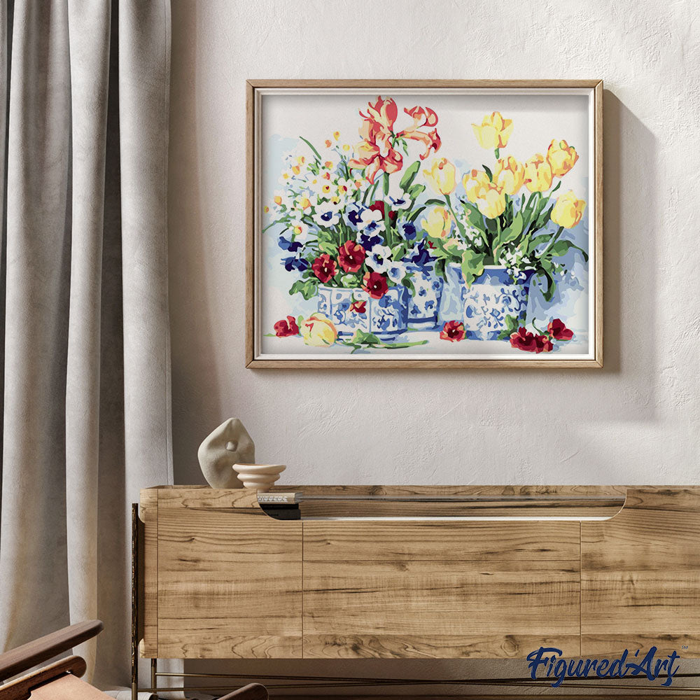 Paint by numbers | Bouquets of flowers and pretty vases | advanced flowers new arrivals | Figured'Art