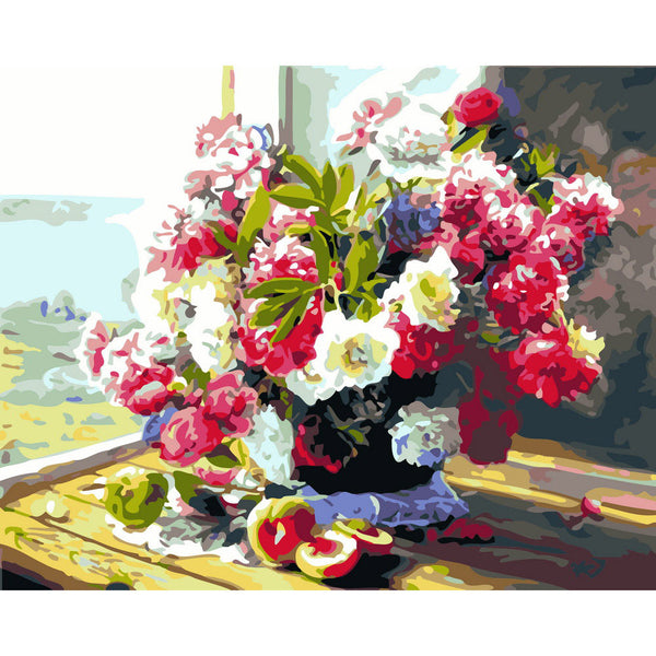 Flowers by the veranda