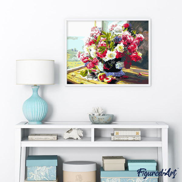 Flowers by the veranda