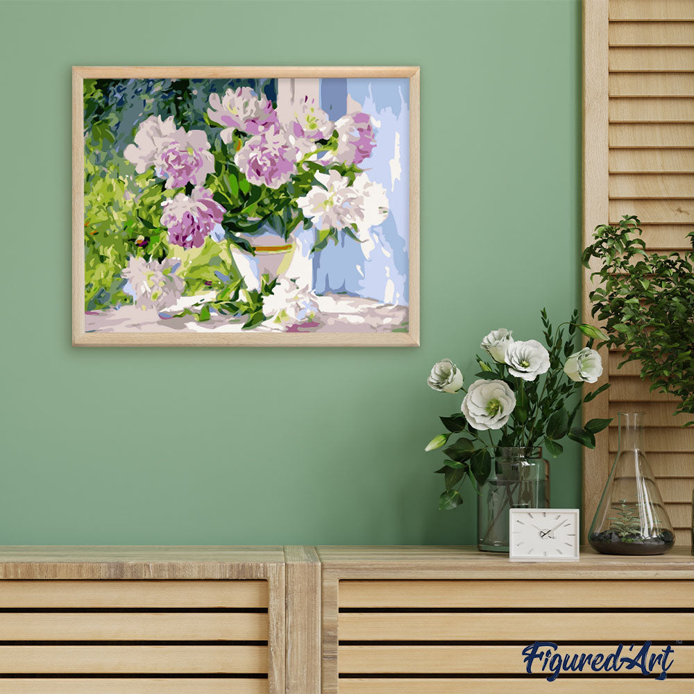 Lovely bouquet of flowers in the sun