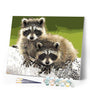 paint by numbers | Raccoons | intermediate landscapes raccoons | FiguredArt