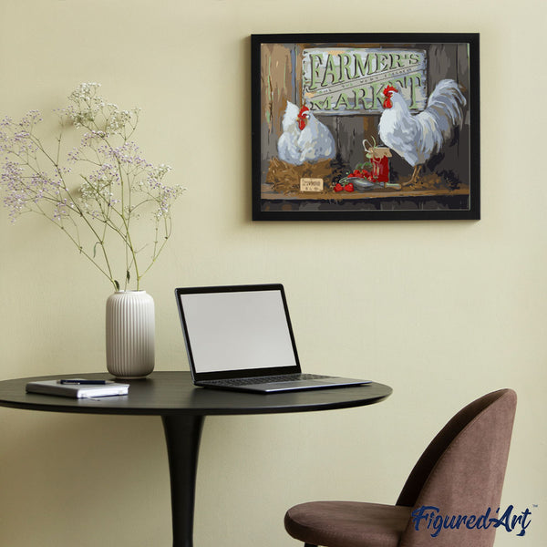 Chickens on the farm