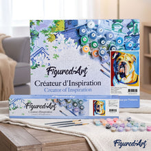 Load image into Gallery viewer, paint by numbers | Bulldog | advanced animals dogs Pop Art | FiguredArt