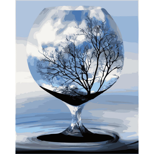 Tree in a glass