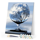 Paint by Numbers - Tree in a glass