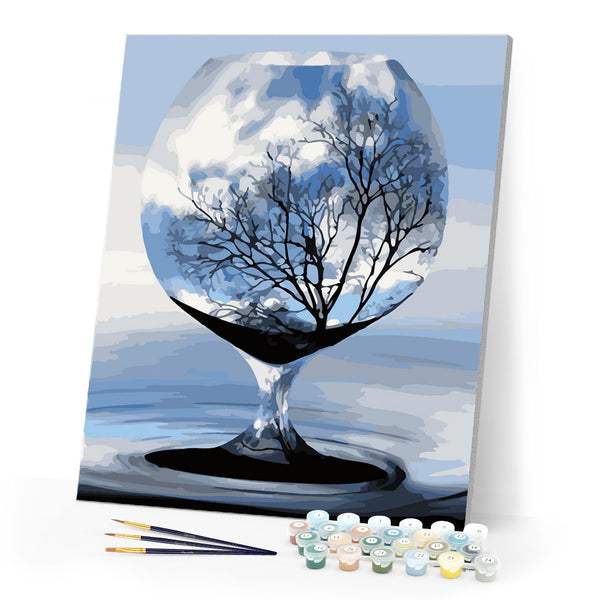 Paint by Numbers - Tree in a glass