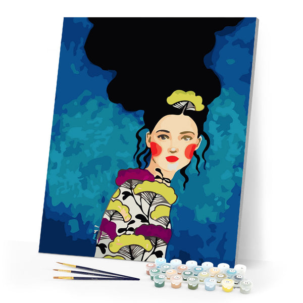 Paint by Numbers - Lovely portrait of a woman