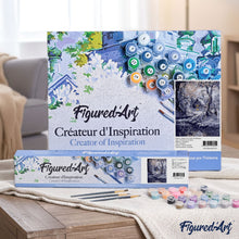 Load image into Gallery viewer, Paint by numbers | House and river in winter | advanced hiver new arrivals landscapes | Figured'Art