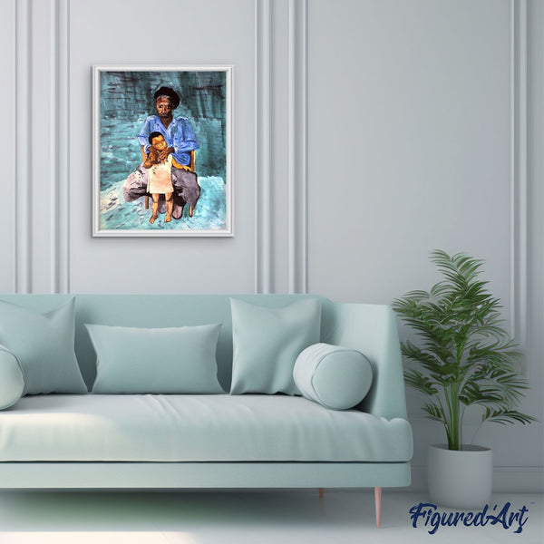 paint by numbers | Nurturing Parent | advanced portrait | FiguredArt