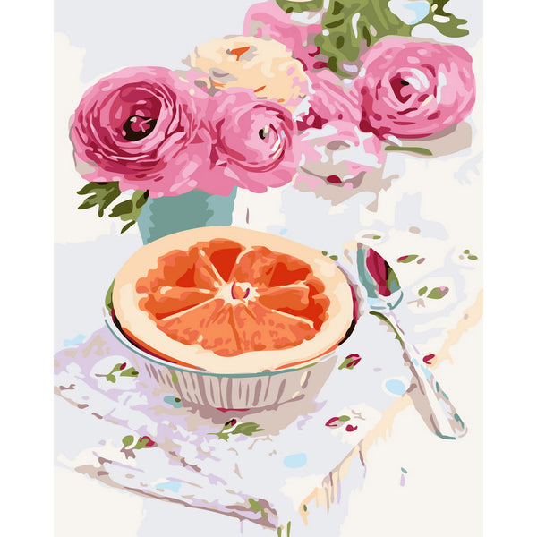 Roses and grapefruit