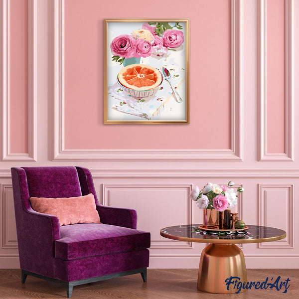 Roses and grapefruit