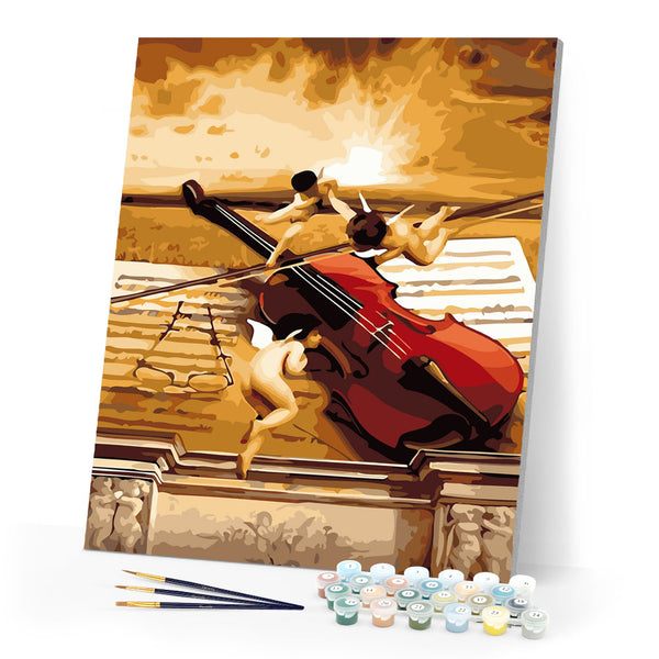 Paint by Numbers - Little angels and violin