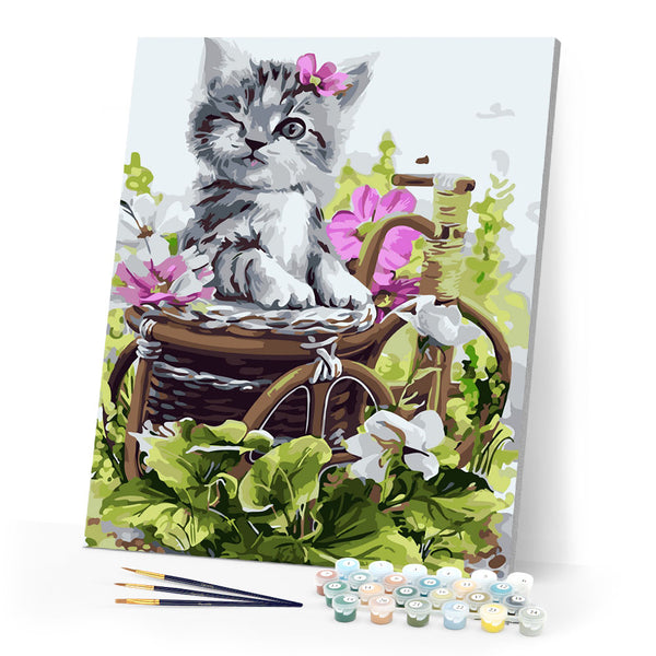 Paint by Numbers - Cute gray kitten