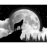 paint by numbers | Lonesome Howl | animals intermediate landscapes wolves | FiguredArt