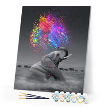 Load image into Gallery viewer, paint by numbers | Elephant Art colors | advanced animals elephants Pop Art | FiguredArt