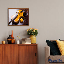 Load image into Gallery viewer, Violin and glass of wine