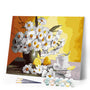 Paint by Numbers - Vase of daisies and tea cup