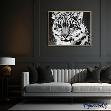 Load image into Gallery viewer, Portrait of a tiger with blue eyes