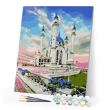 Paint by numbers | Large white and blue monument | intermediate new arrivals cities | Figured'Art
