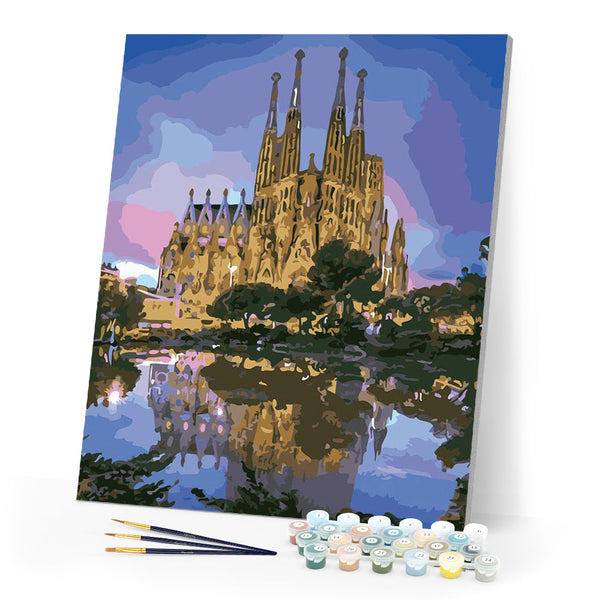 Paint by numbers | Cathedral and reflection of the lake | advanced new arrivals cities | Figured'Art
