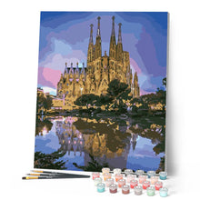 Load image into Gallery viewer, Paint by numbers | Cathedral and reflection of the lake | advanced new arrivals cities | Figured'Art