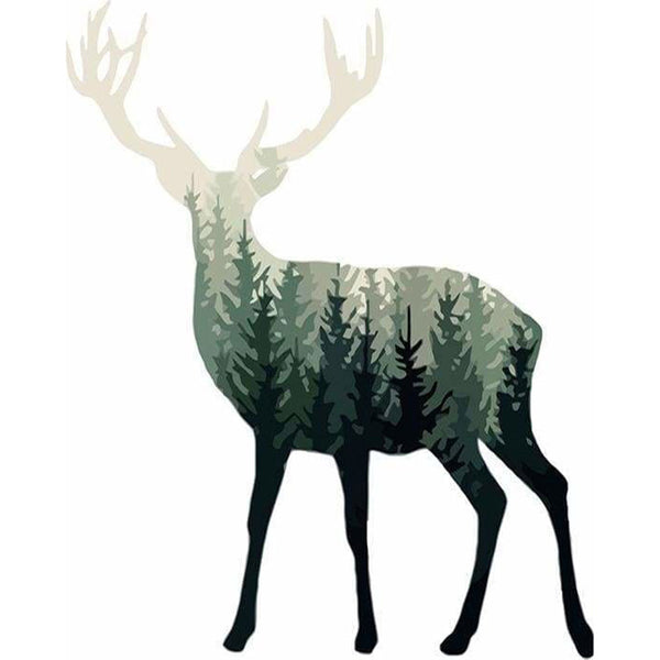 paint by numbers | Forest Deer | animals deer easy | FiguredArt