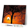 paint by numbers | Cat and Full Moon | advanced animals cats landscapes | FiguredArt