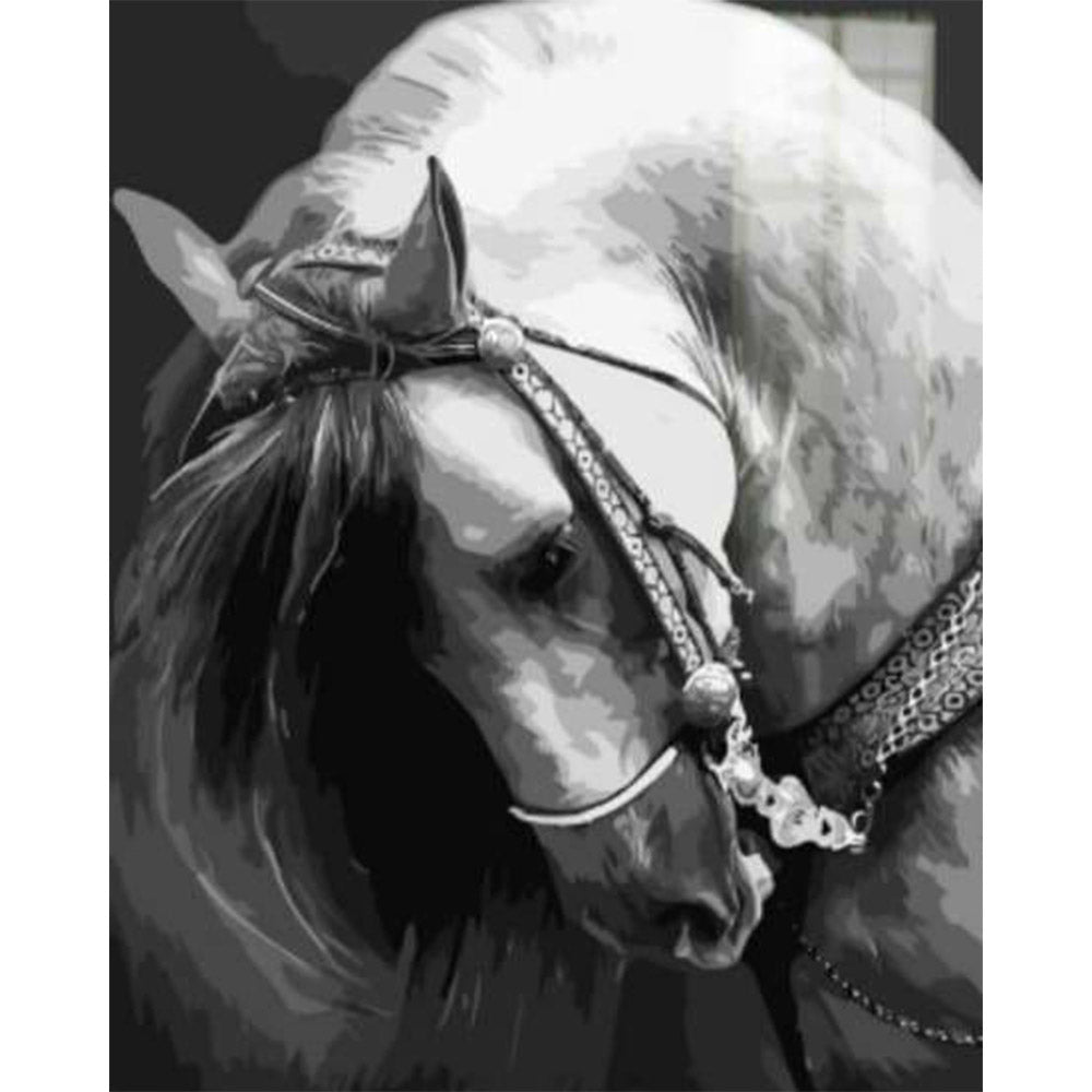 paint by numbers | Horse Neck | animals horses intermediate | FiguredArt
