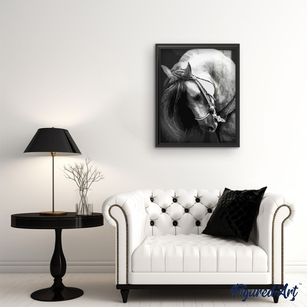 paint by numbers | Horse Neck | animals horses intermediate | FiguredArt