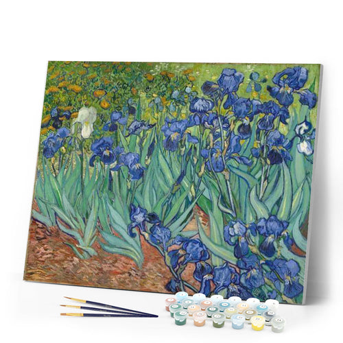 paint by numbers | Van Gogh Iris | advanced famous paintings flowers van gogh | FiguredArt