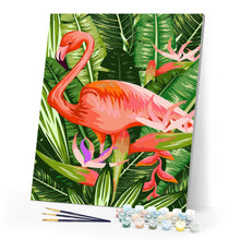 Load image into Gallery viewer, Pink Flamingo Amidst Leaves