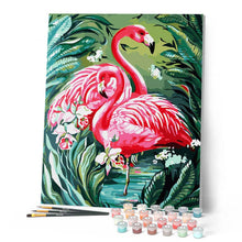 Load image into Gallery viewer, Lovely Pink Flamingos and Foliage