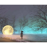 paint by numbers | Chasing The Moon | intermediate landscapes | FiguredArt