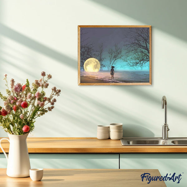 paint by numbers | Chasing The Moon | intermediate landscapes | FiguredArt