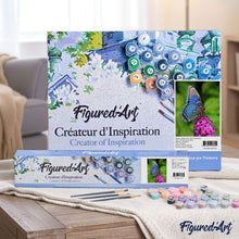 Load image into Gallery viewer, paint by numbers | Butterfly Flowers | animals butterflies flowers intermediate | FiguredArt