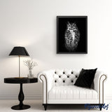 paint by numbers | Black Owl | advanced animals owls | FiguredArt