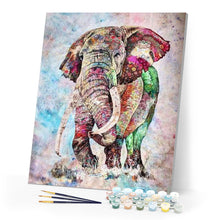 Load image into Gallery viewer, paint by numbers | Elephant Watercolor | advanced animals elephants | FiguredArt