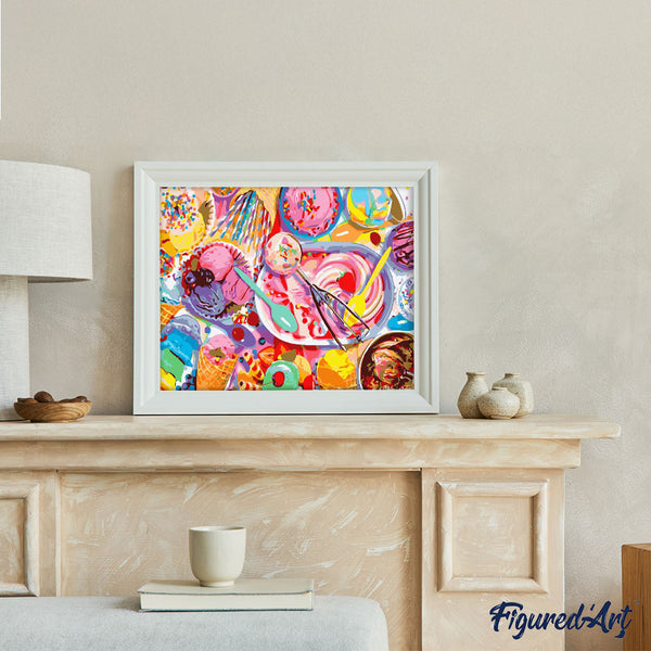 Paint by numbers | Ice cream and dessert | advanced kitchen new arrivals | Figured'Art