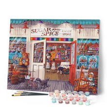 Load image into Gallery viewer, Paint by numbers | Sugar and spices store | advanced new arrivals cities | Figured'Art