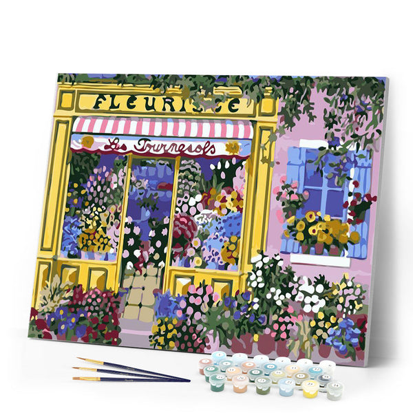 Paint by numbers | At the florist shop | advanced flowers new arrivals cities | Figured'Art