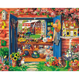 Paint by numbers | Garden cabin | advanced flowers new arrivals | Figured'Art