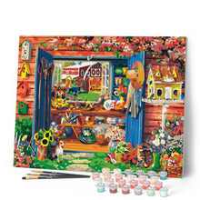 Load image into Gallery viewer, Paint by numbers | Garden cabin | advanced flowers new arrivals | Figured'Art
