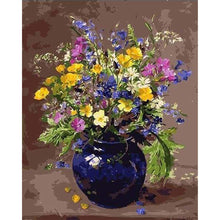 Load image into Gallery viewer, paint by numbers | Vase full of Flowers | flowers intermediate | FiguredArt